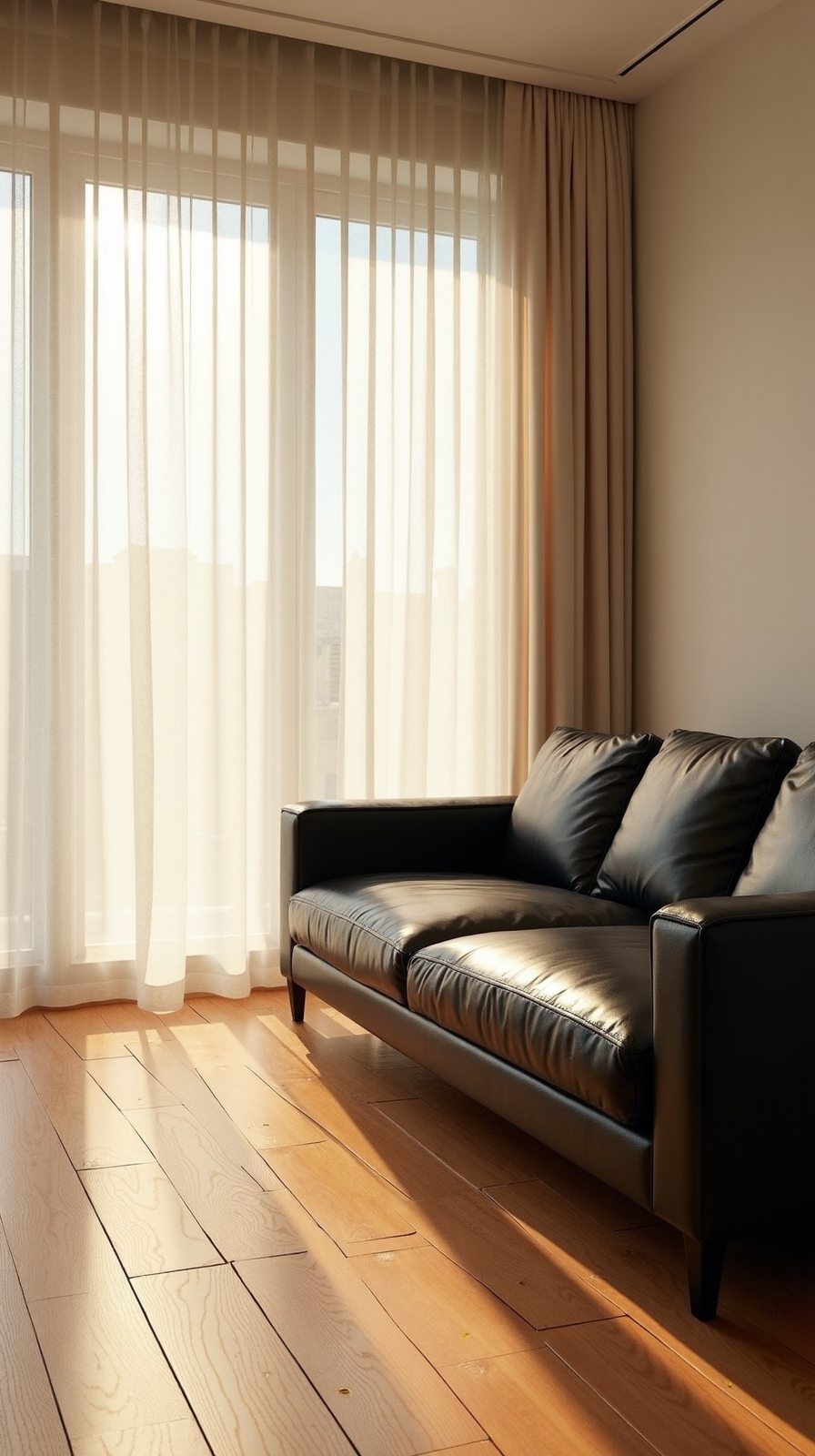 maximize natural light with sheer curtains