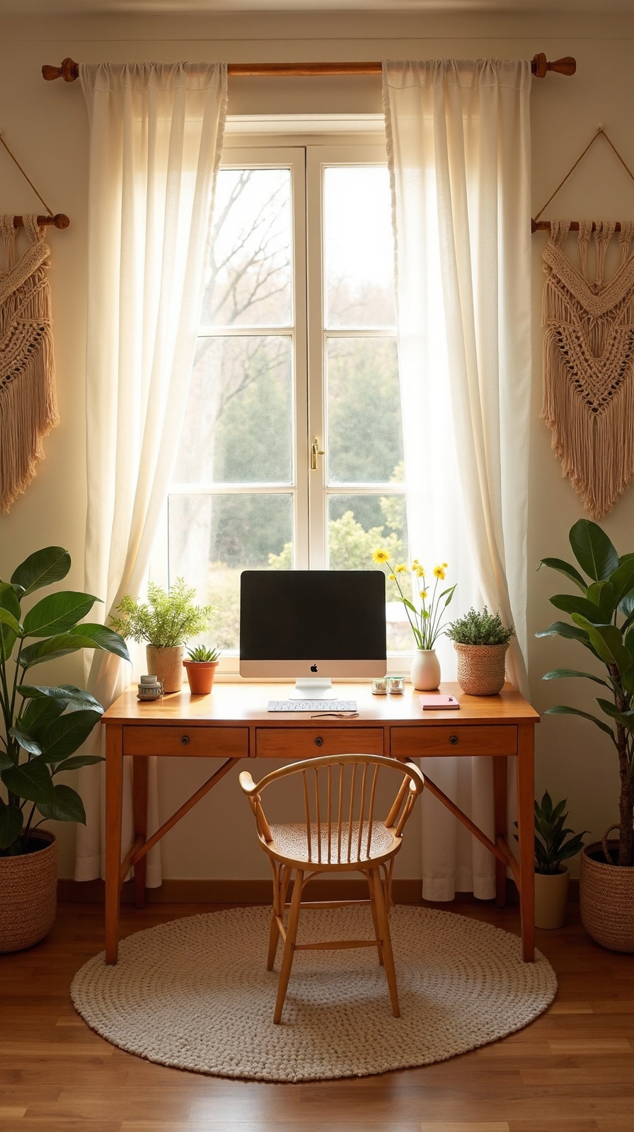 maximize natural lighting through boho treatments