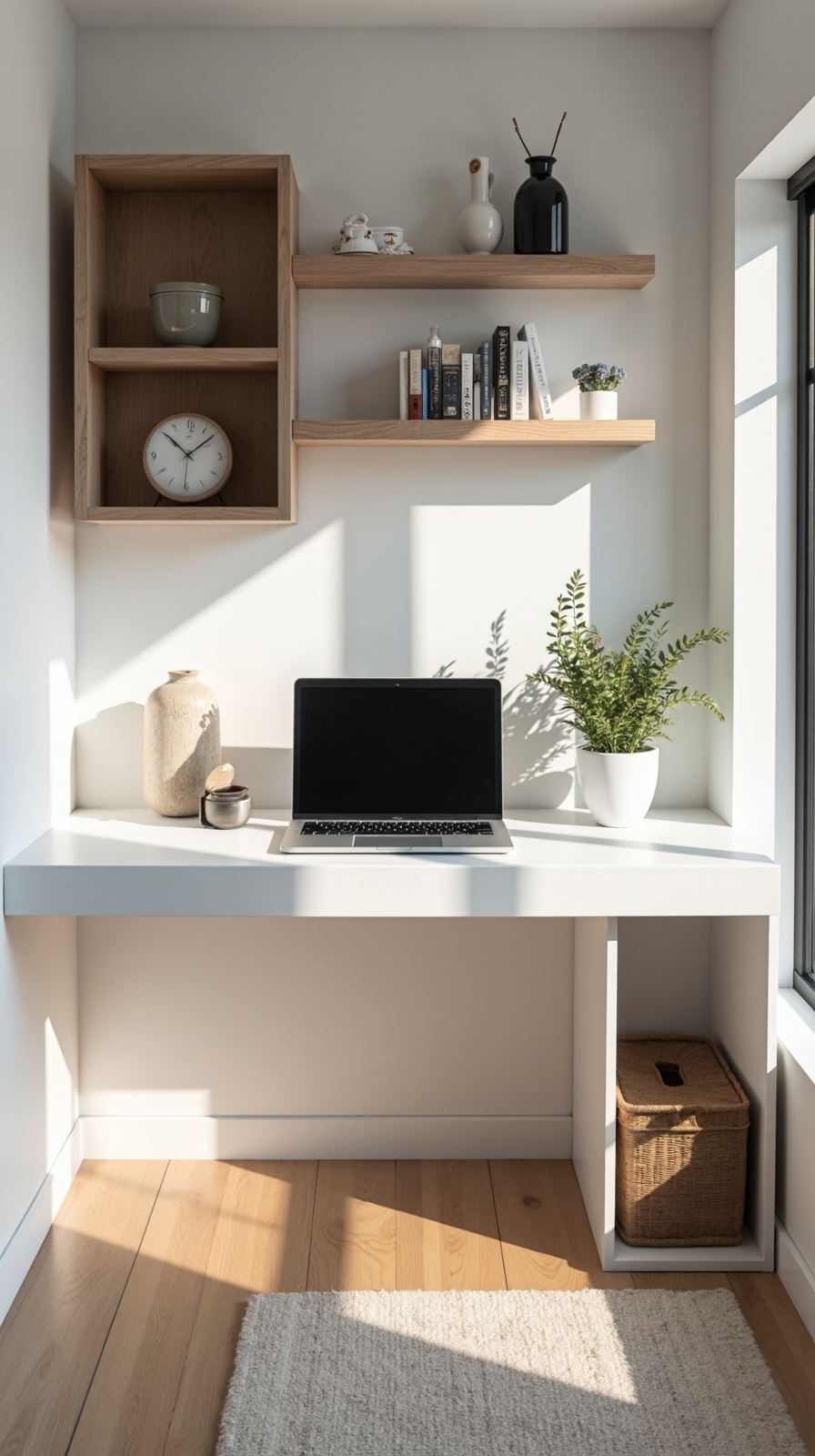 maximize space minimize clutter floating desks