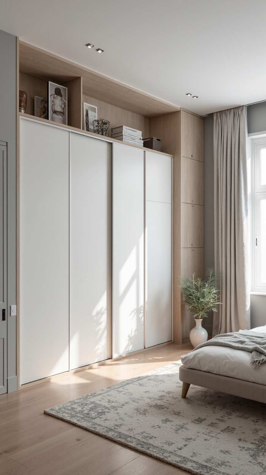 maximize vertical storage in bedrooms