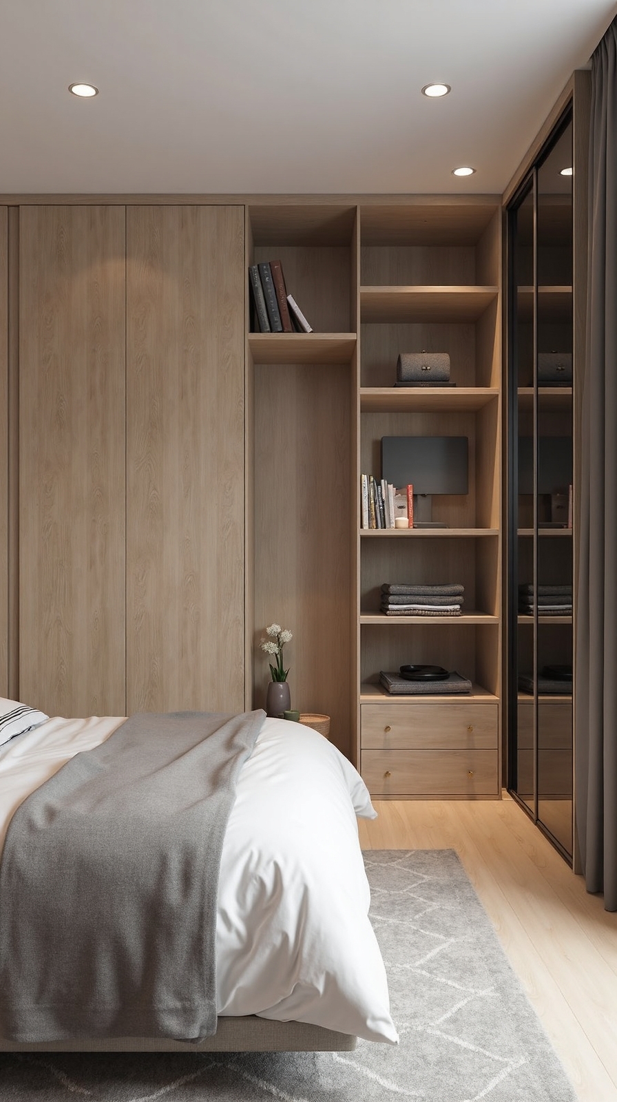 maximize vertical storage uncluttered surfaces