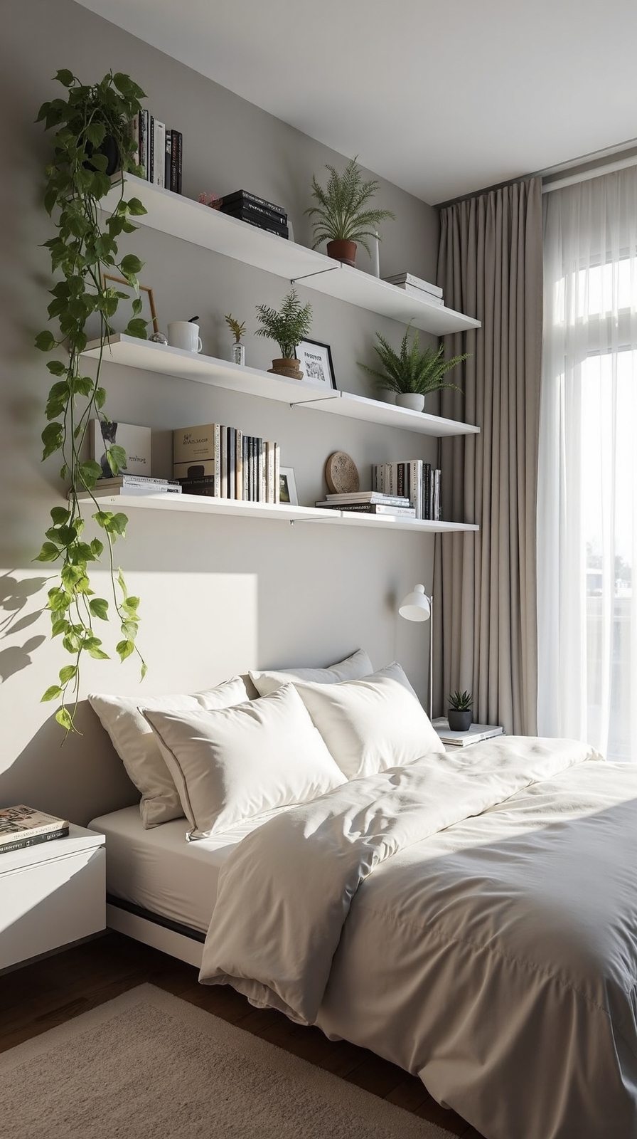 maximize vertical storage wall space