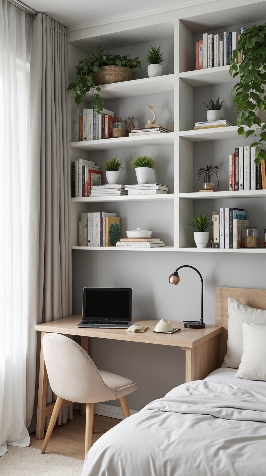 maximize vertical storage with customized shelves