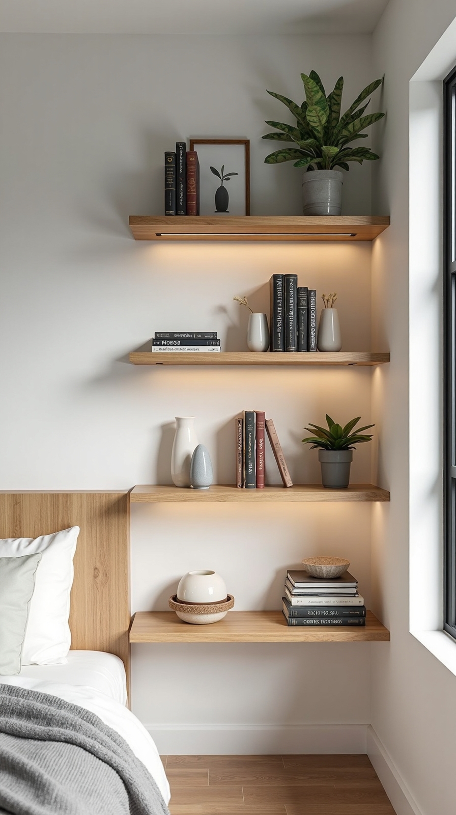 maximize vertical wall storage efficiently