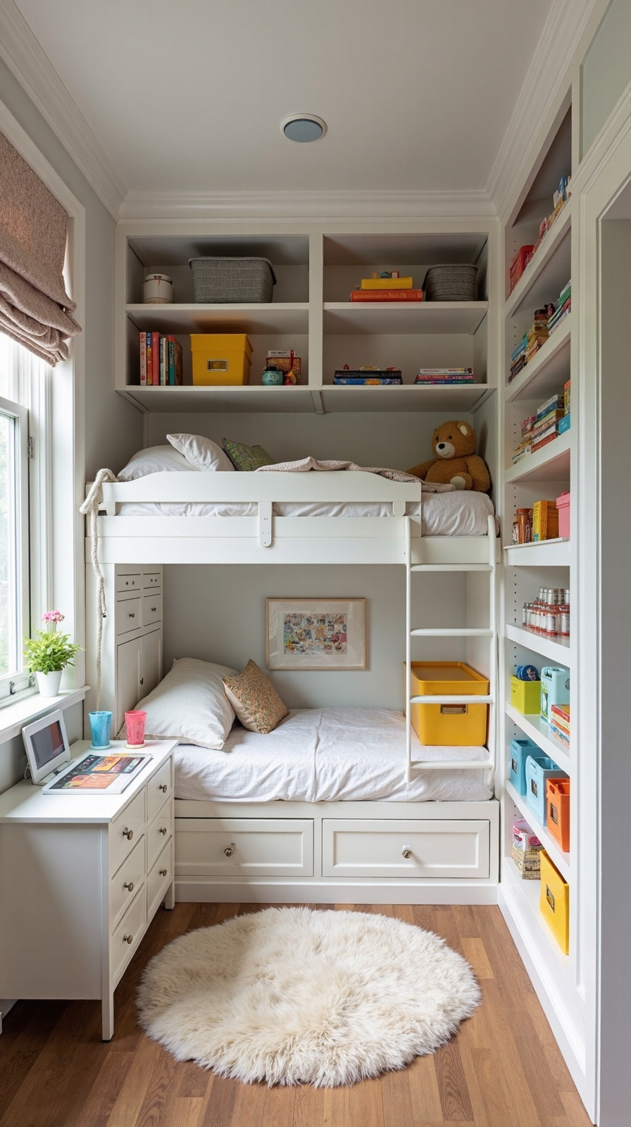 maximize vertical wall storage space