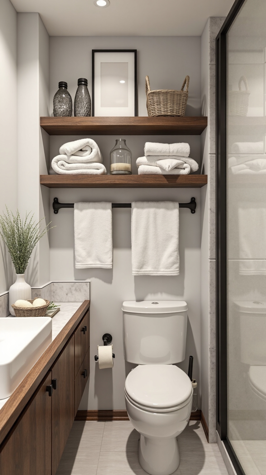 maximize wall space with vertical storage