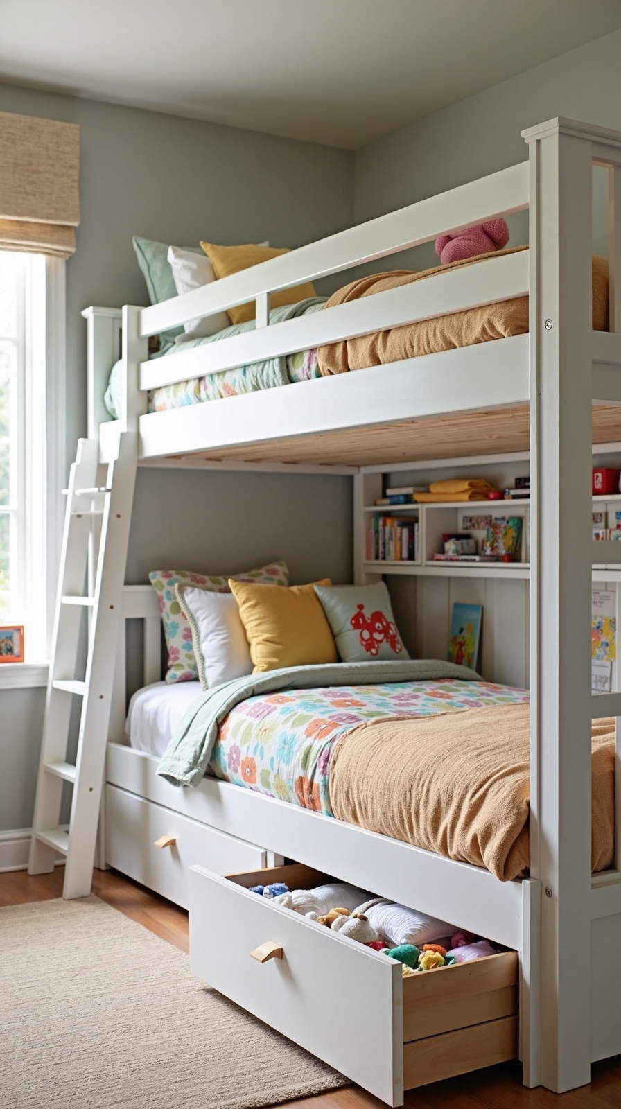 maximized sleeping and organization space