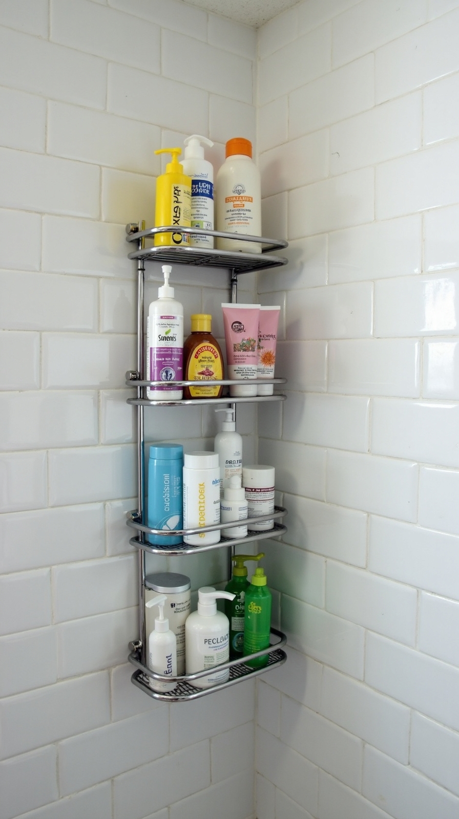 maximized vertical shower storage towers