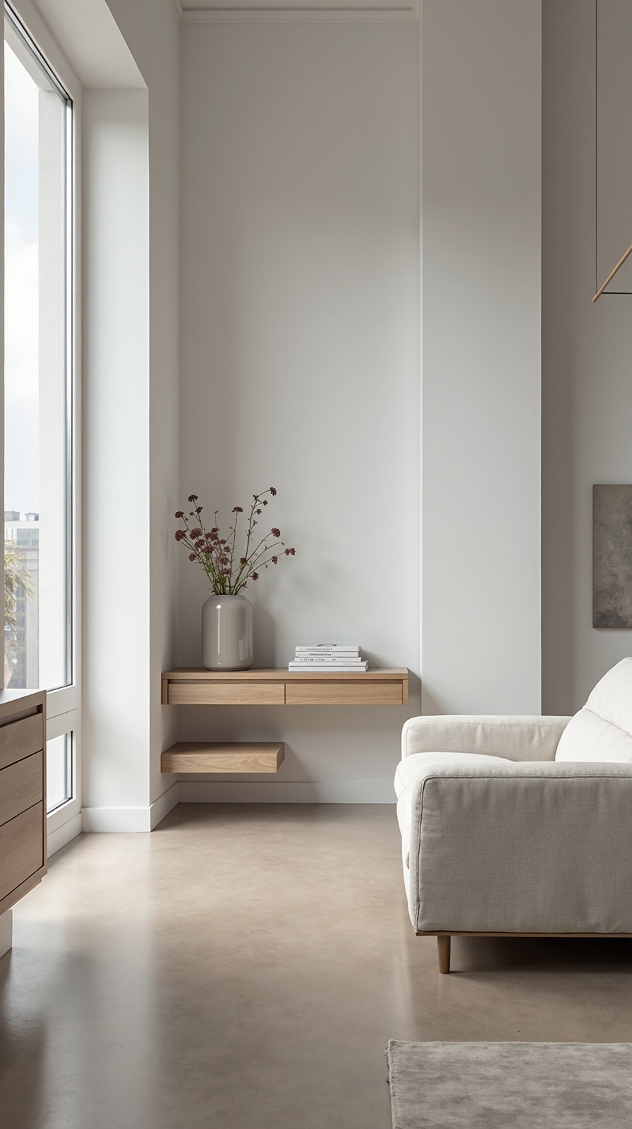 maximizing space with wall mounted tables