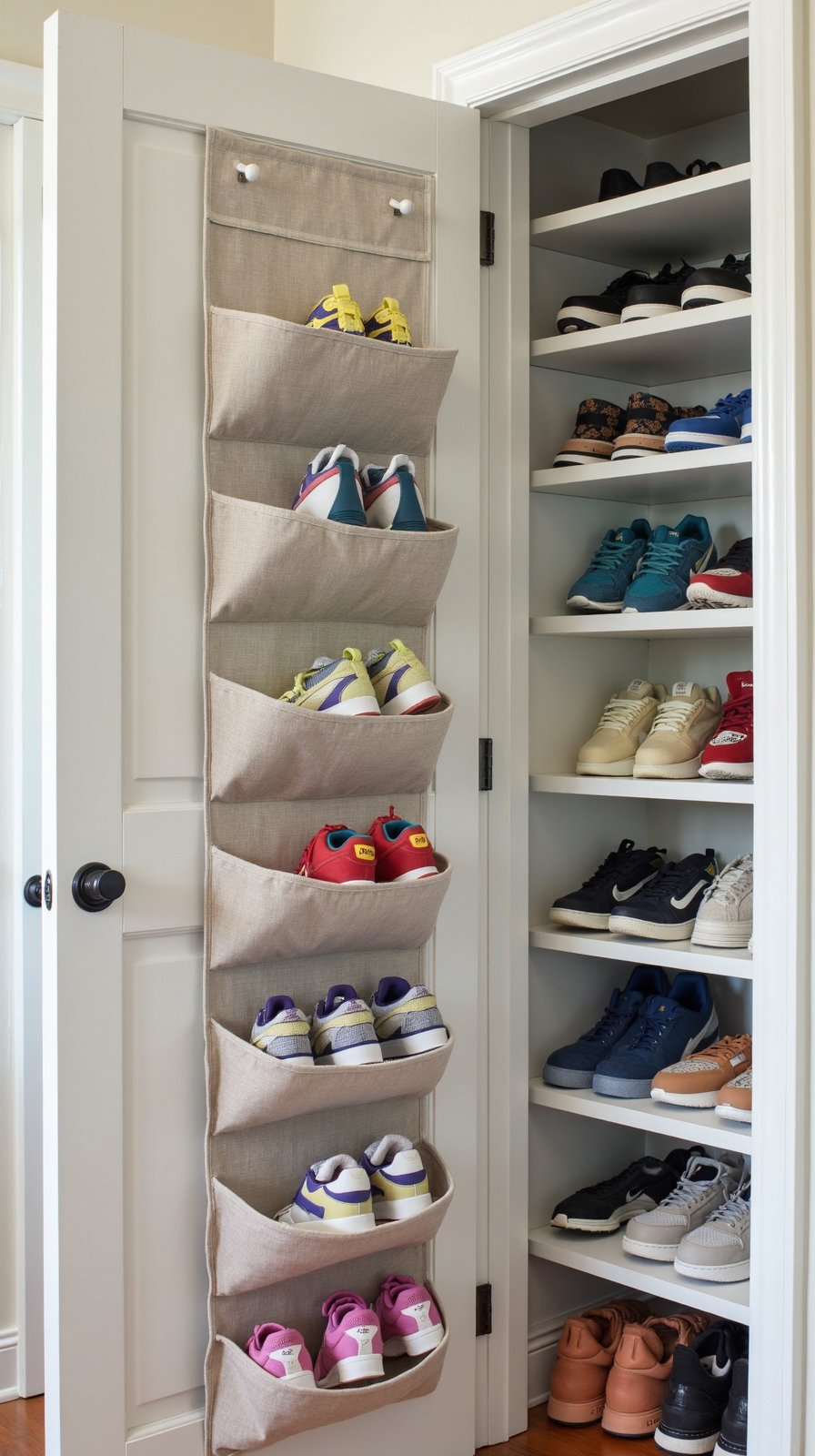 maximizing vertical closet storage potential