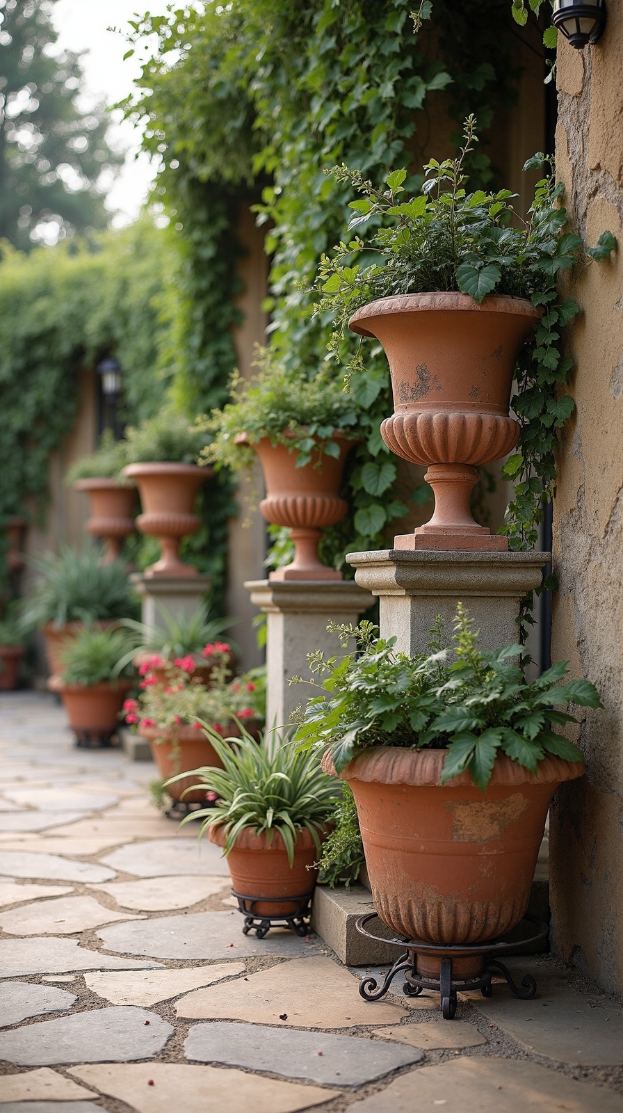 mediterranean garden accents