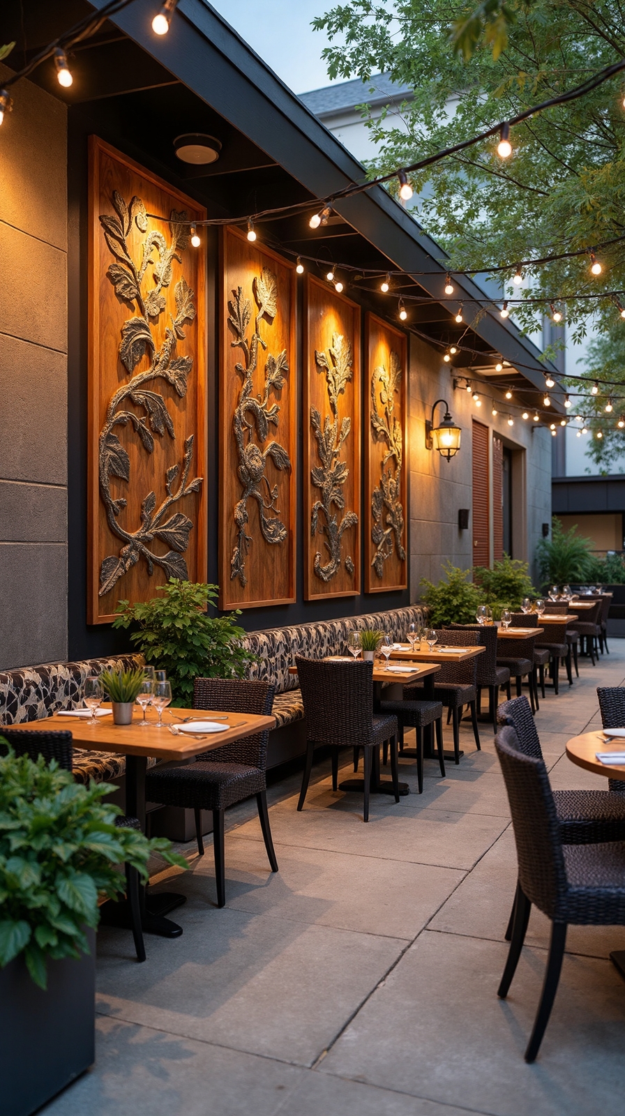 memorable outdoor decor for restaurants