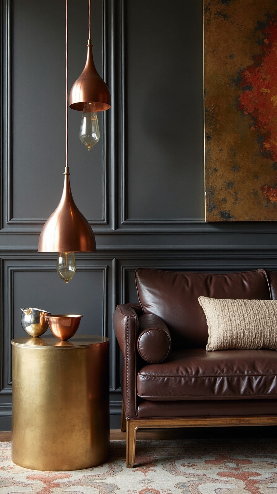 metallic accents elevate modern sophistication