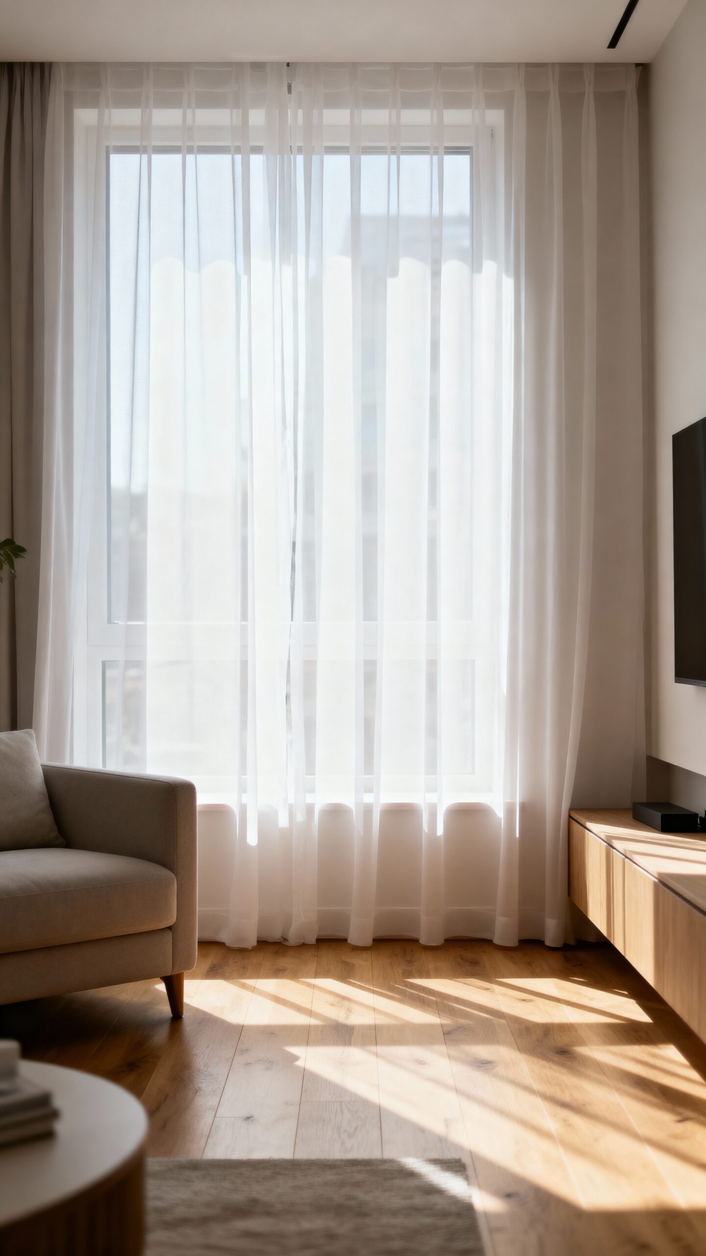 minimal light filtering window treatments maximize space