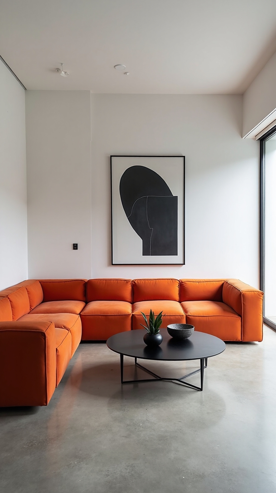 minimalist black accents clean design