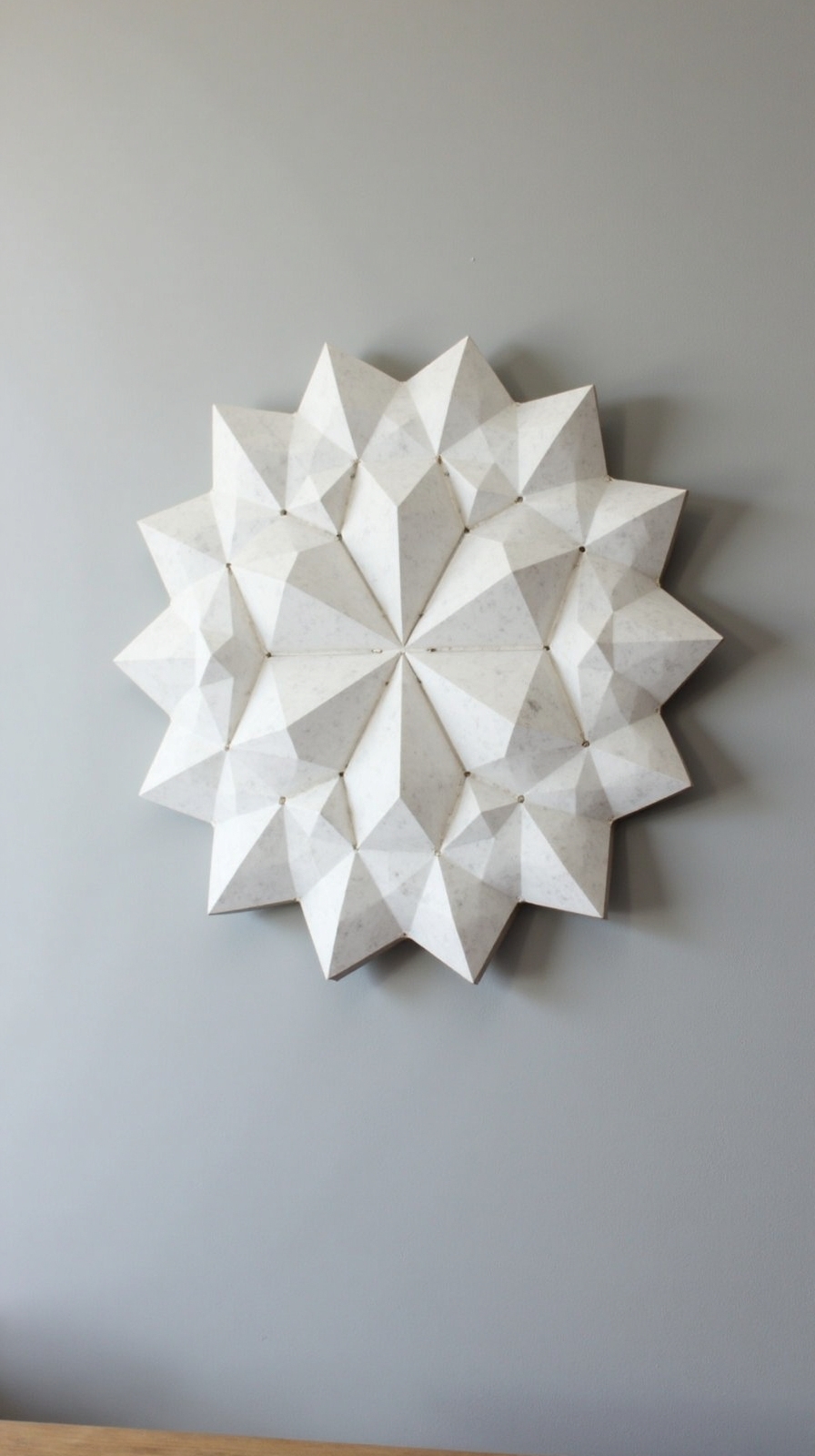 minimalist geometric snow inspired sophisticated wall art