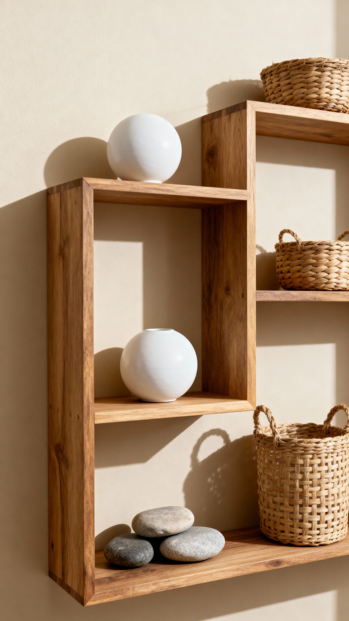 minimalist natural geometric decor accents