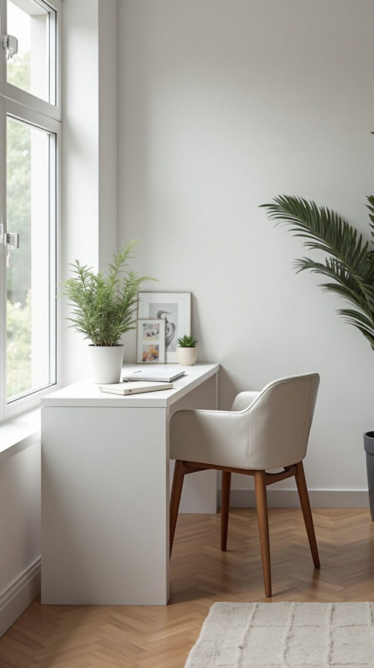 minimalist office calm focus