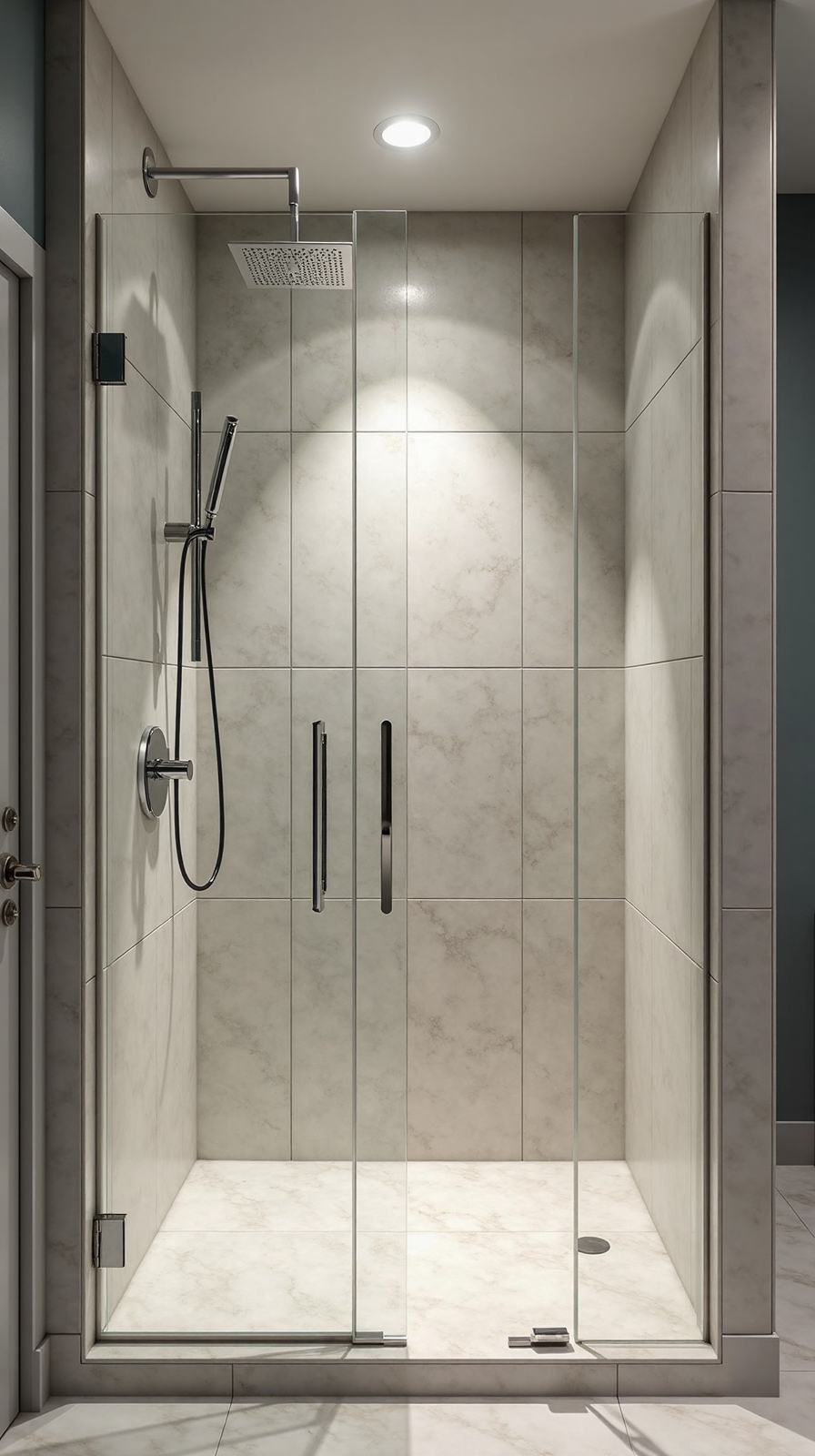 minimalist open customizable functional walk in showers