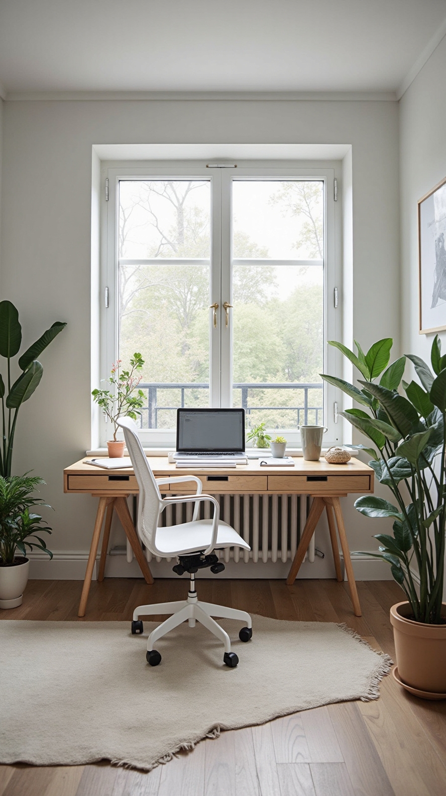 minimalist scandinavian home office design