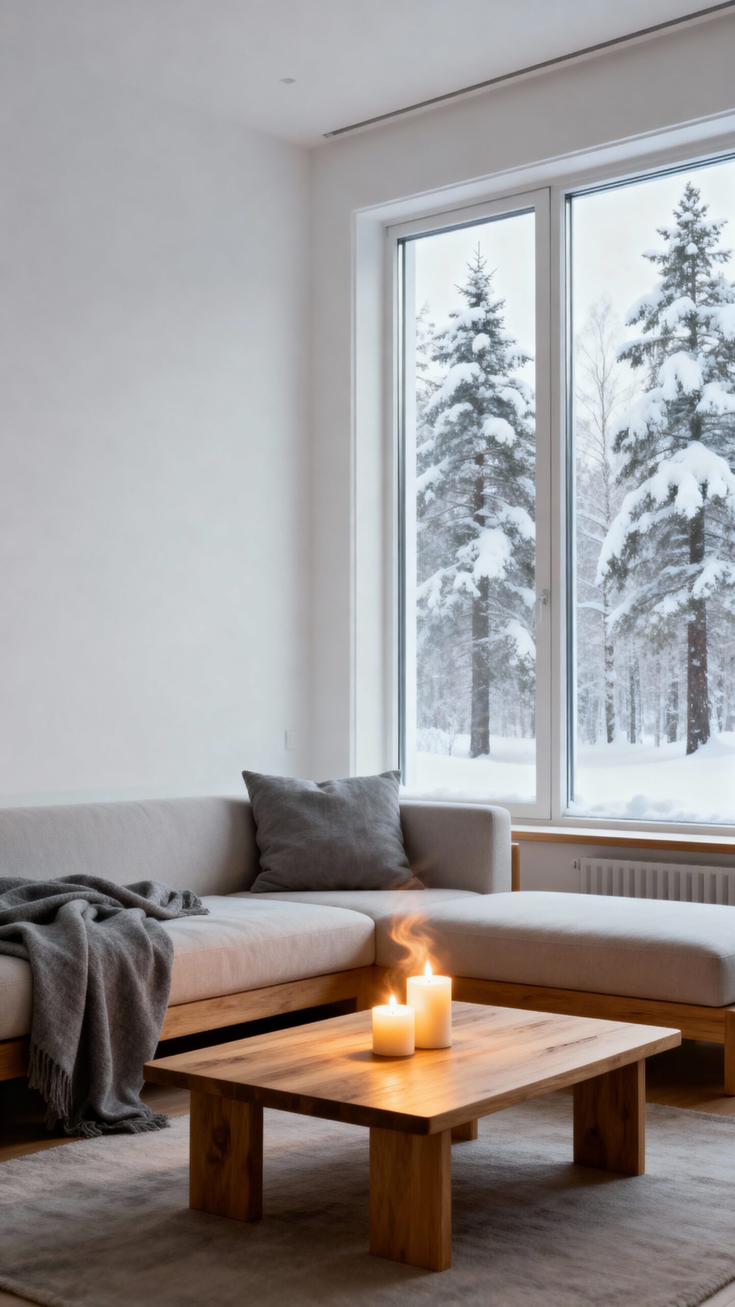 minimalist scandinavian winter decor inspiration