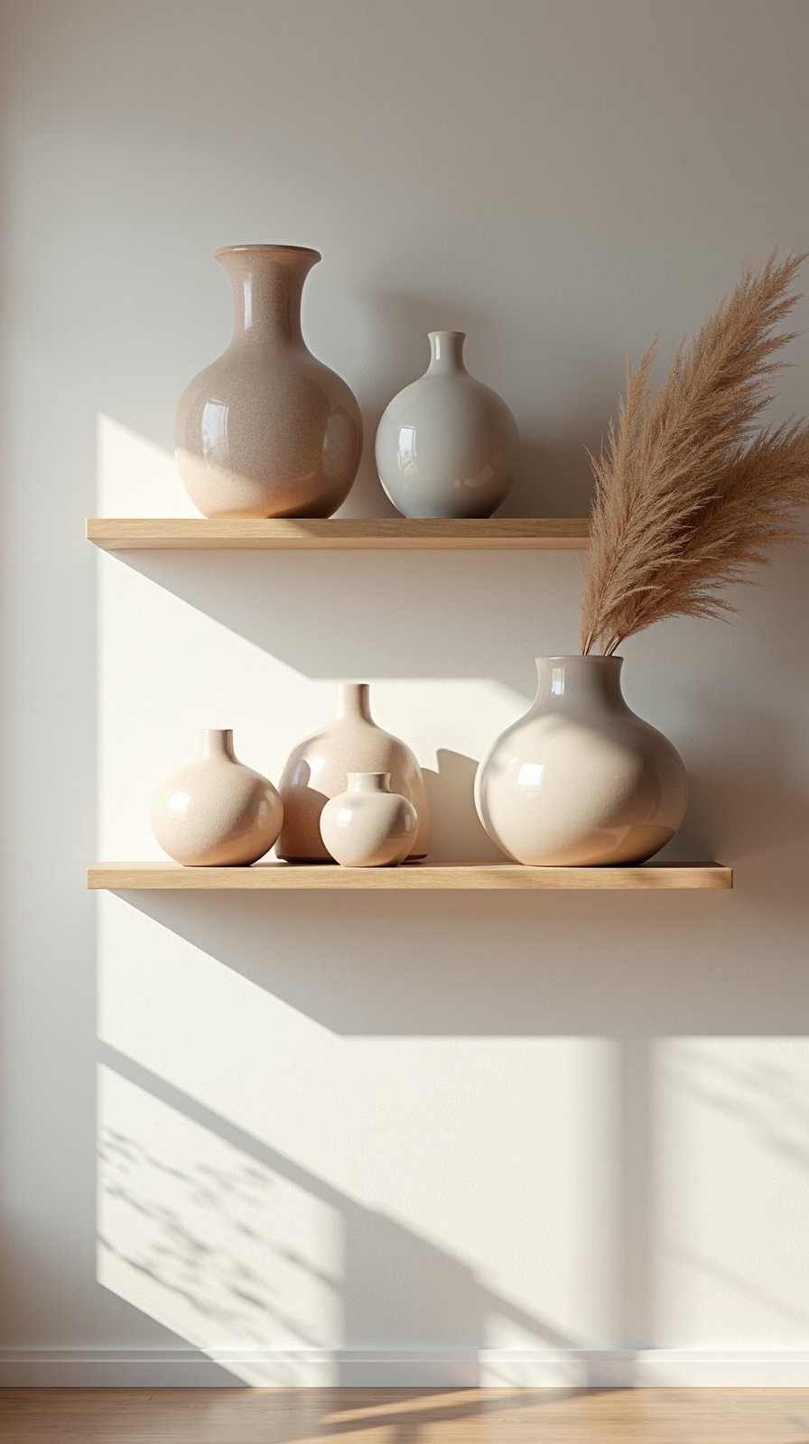 minimalist wooden elements add natural warmth