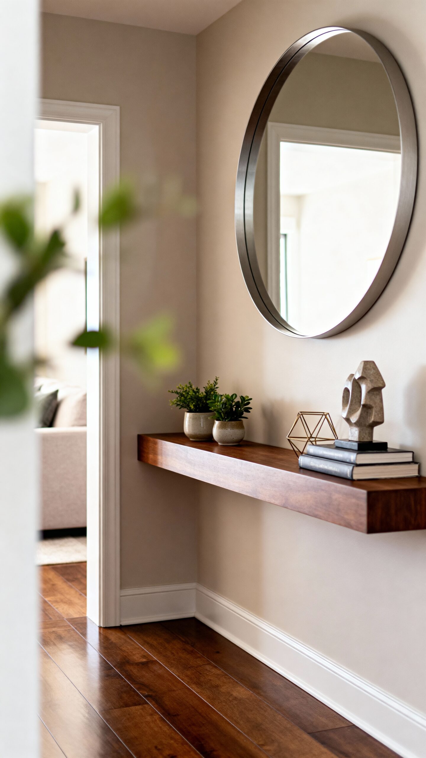 mirror ledge entryway layout optimization