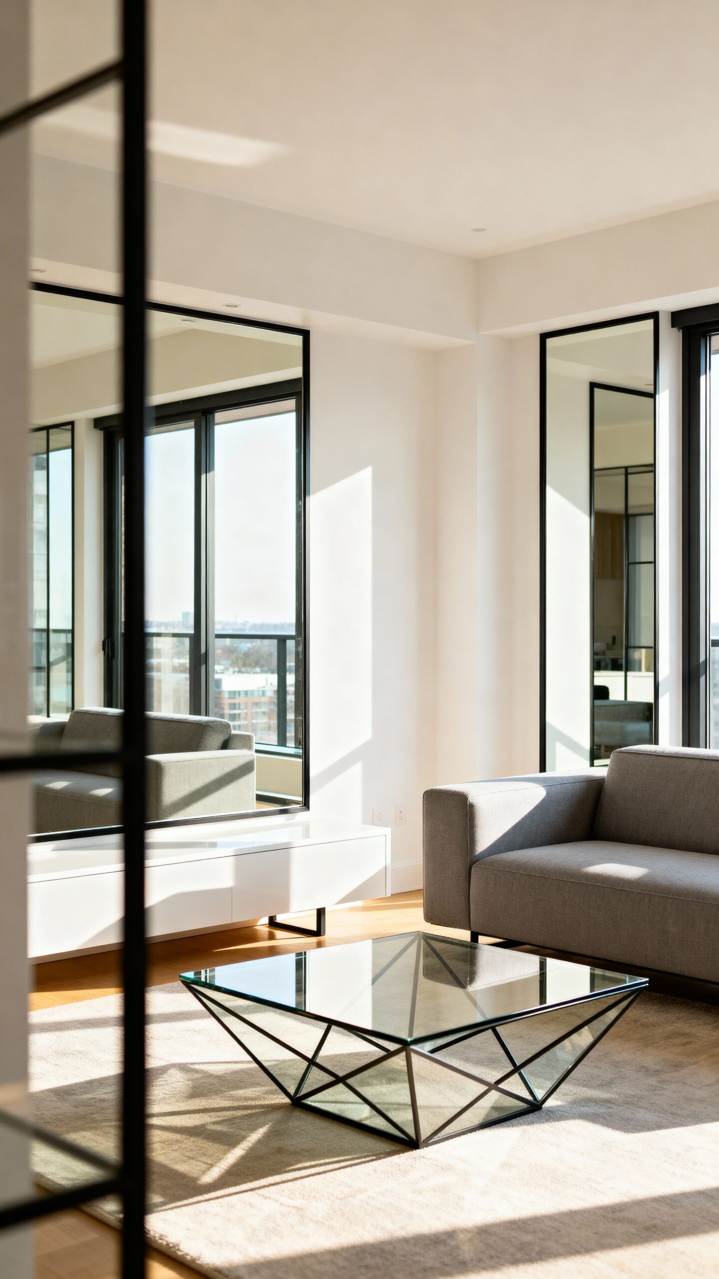 mirrors amplify natural lighting expansively