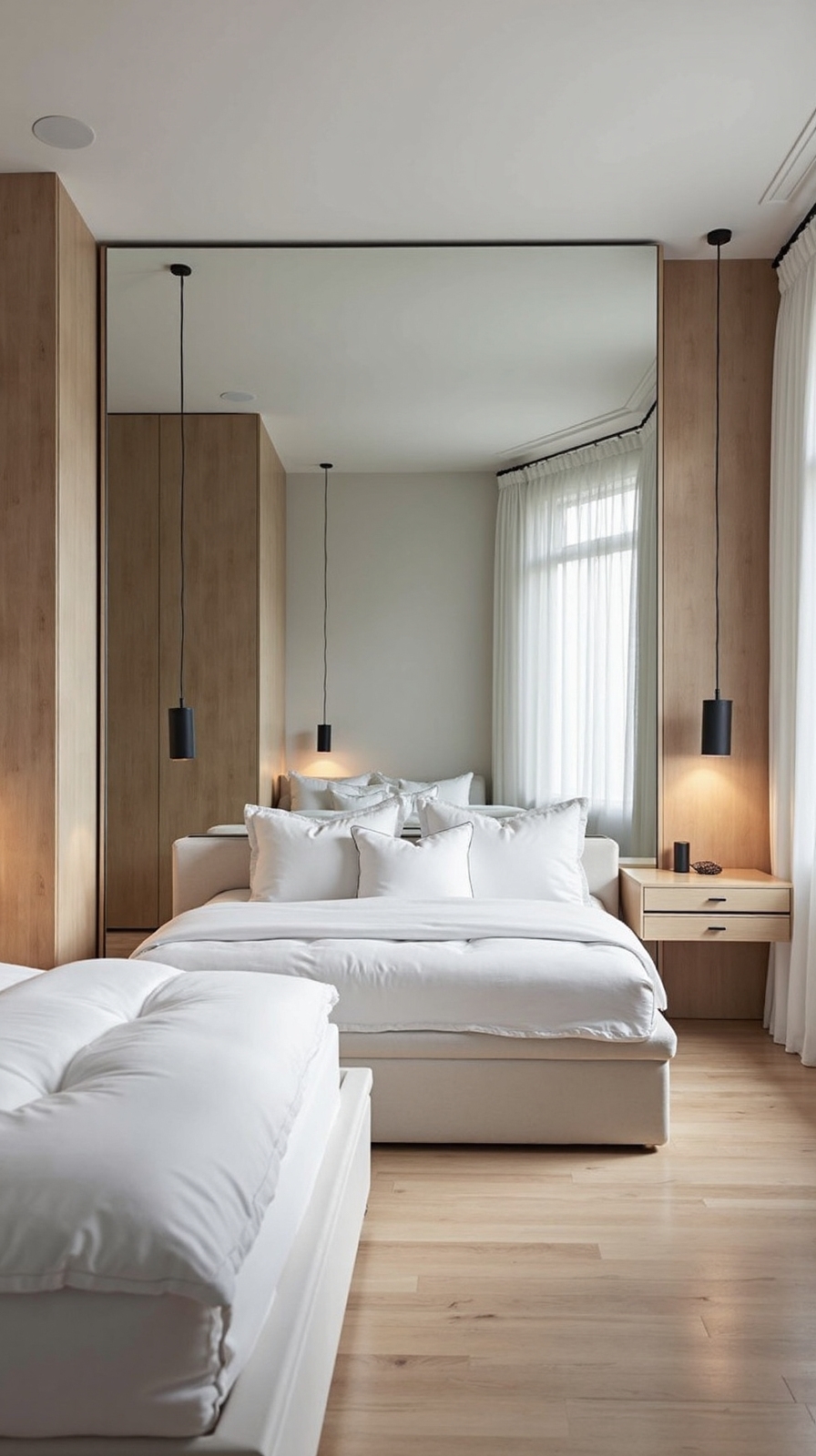 mirrors create illusion of spaciousness