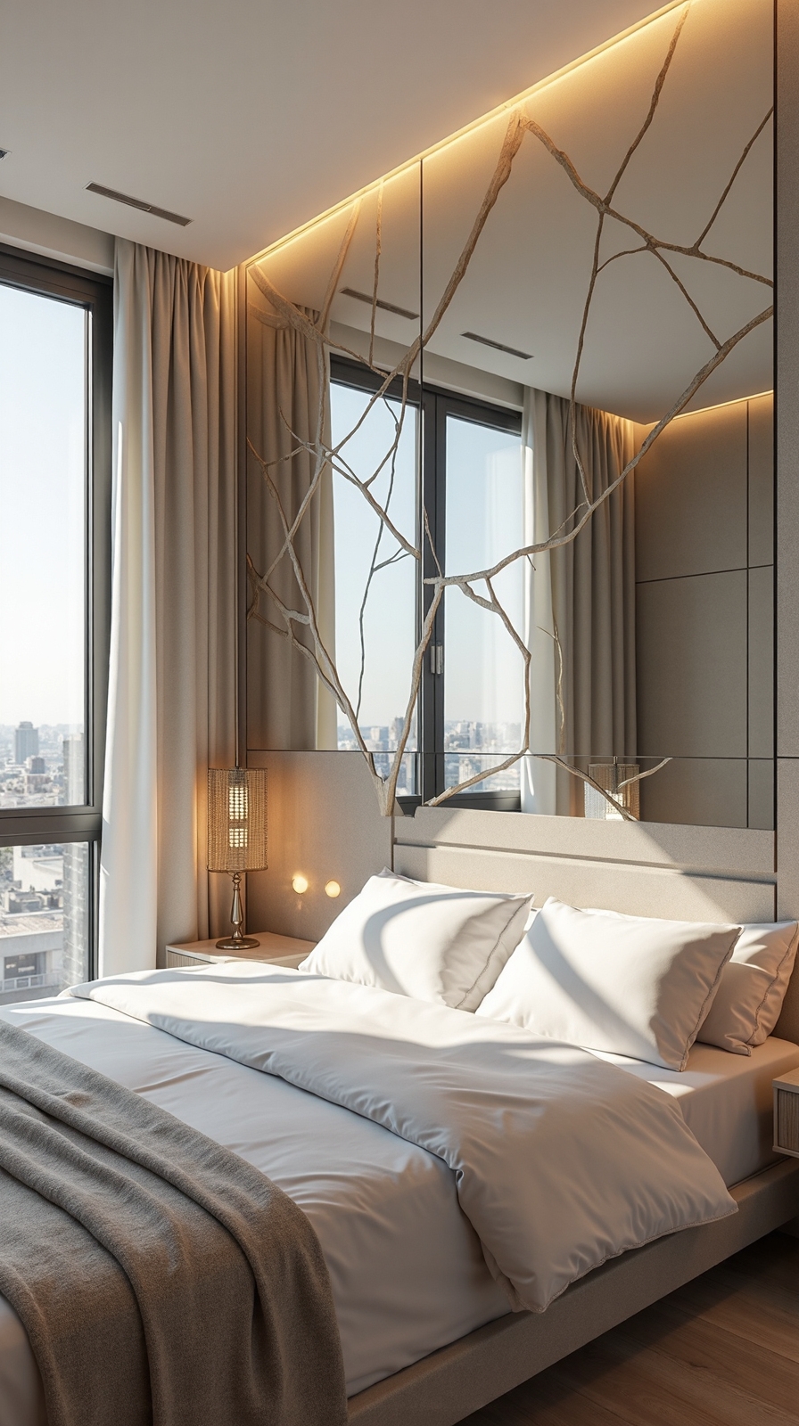 mirrors expand visual perception of space