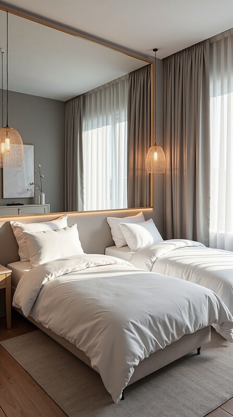 mirrors lighting enhance spatial illusion