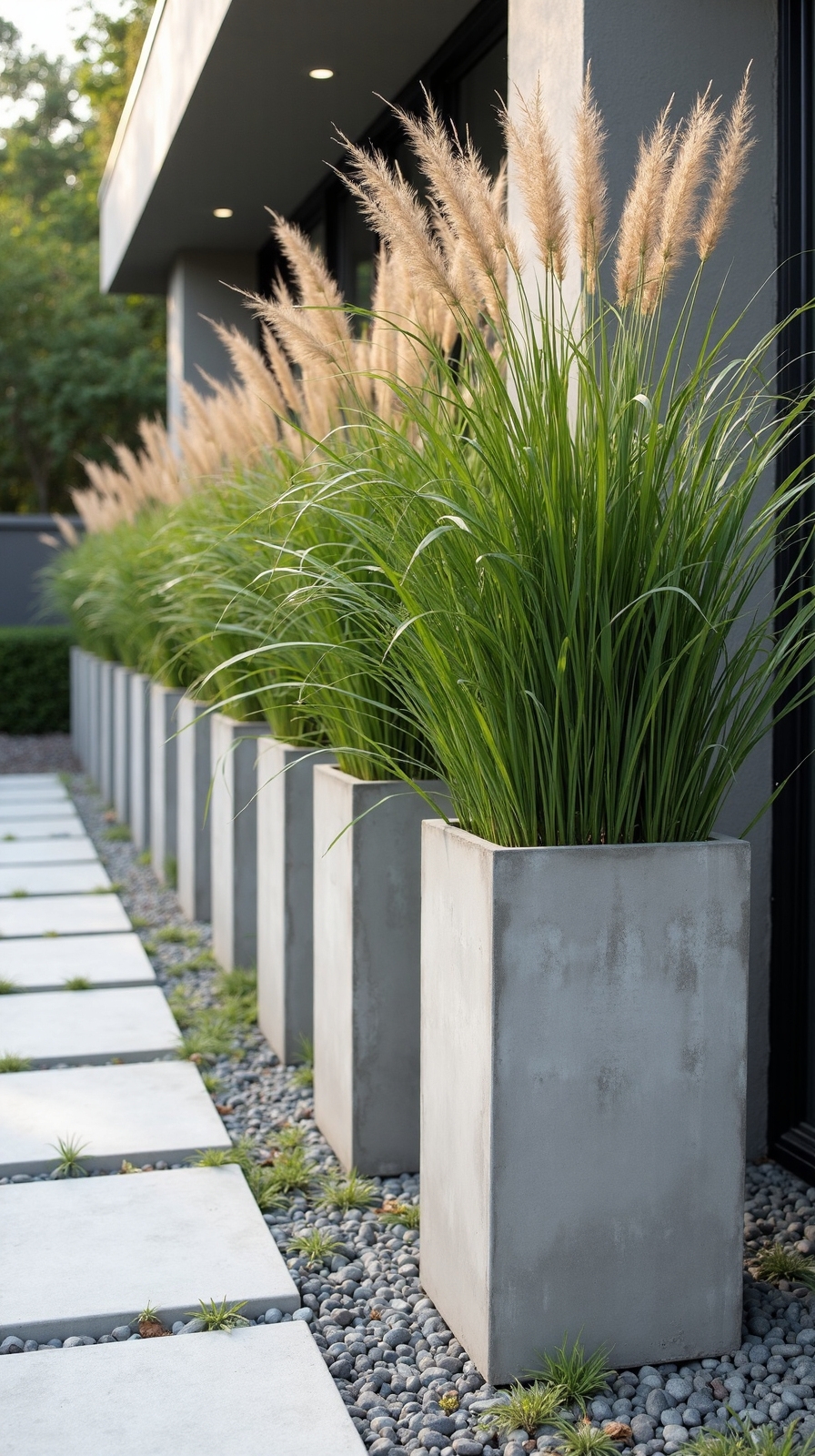 modern concrete plant displays