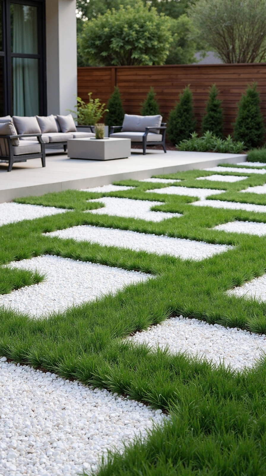 modern outdoor turf design