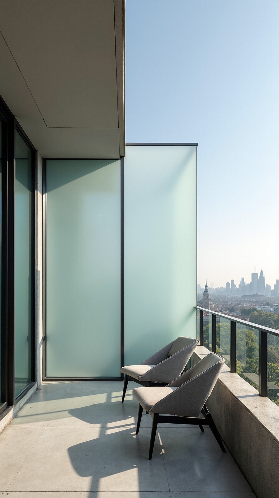 modern seamless glass screens