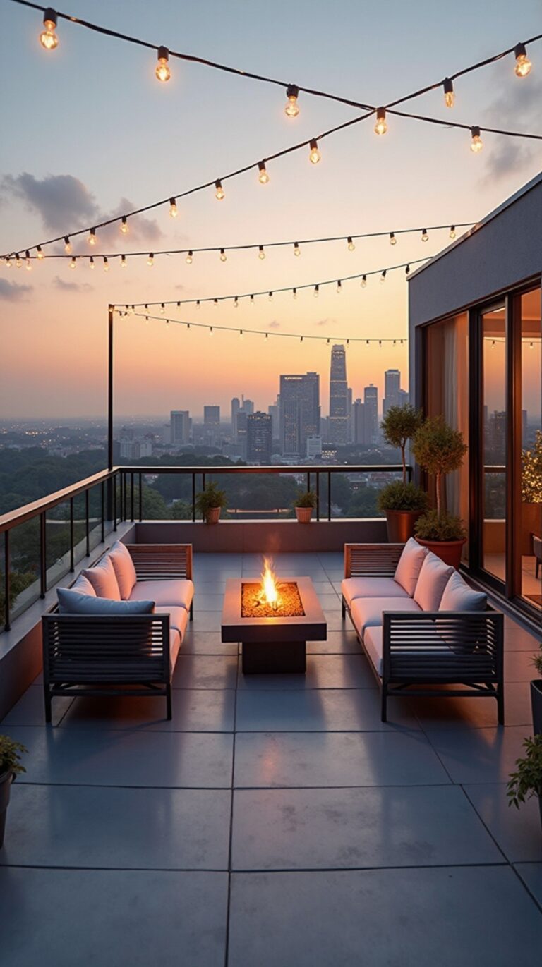 modern urban rooftop patios