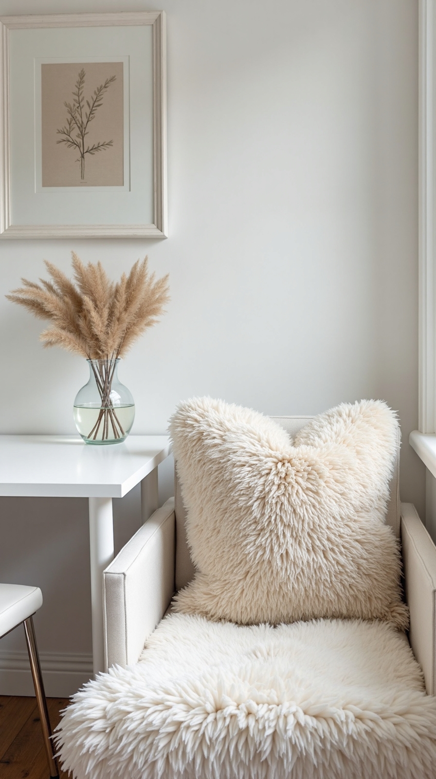 monochromatic textured neutral sophisticated office