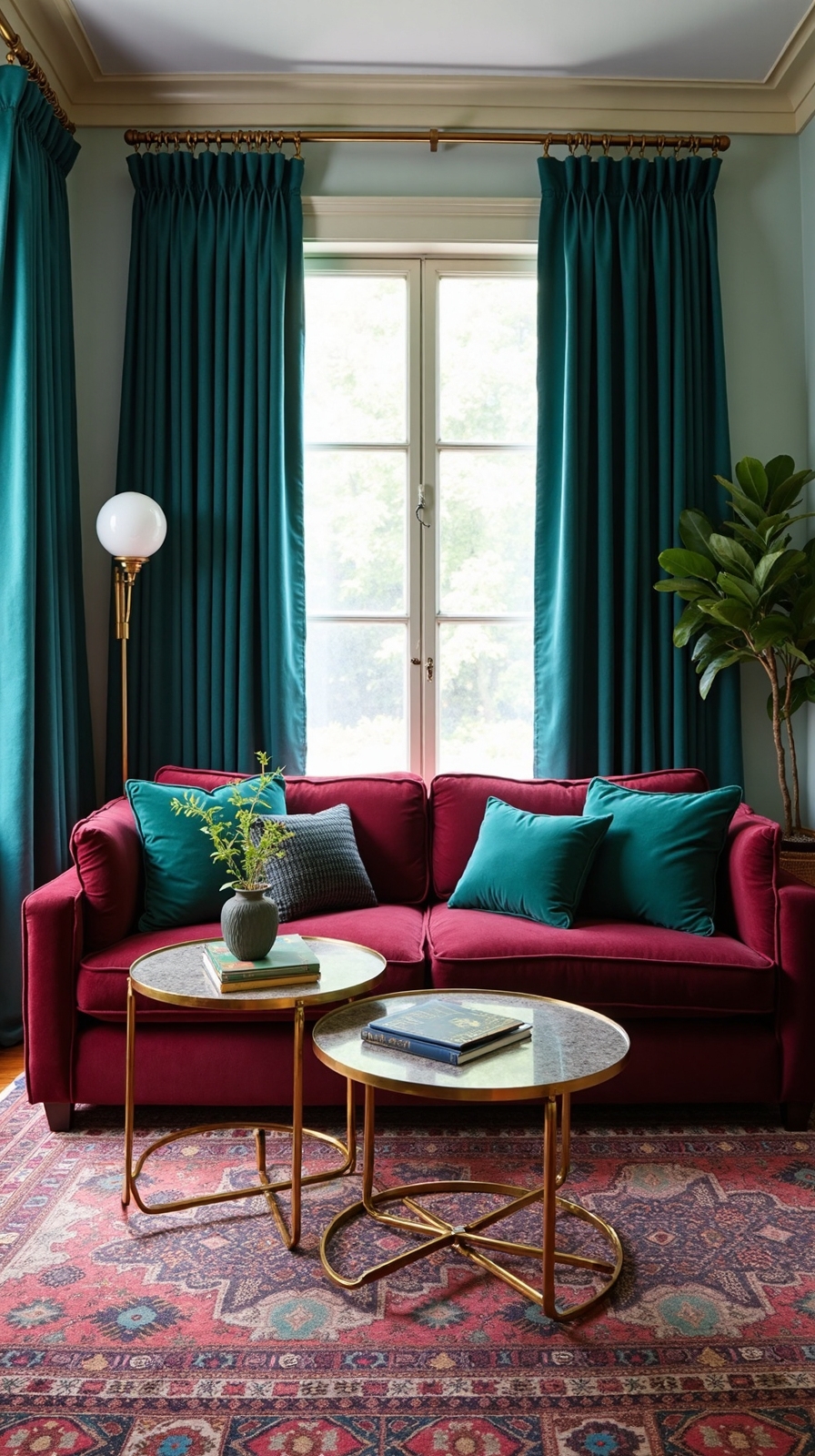 moody layered jewel toned maximalist sanctuary