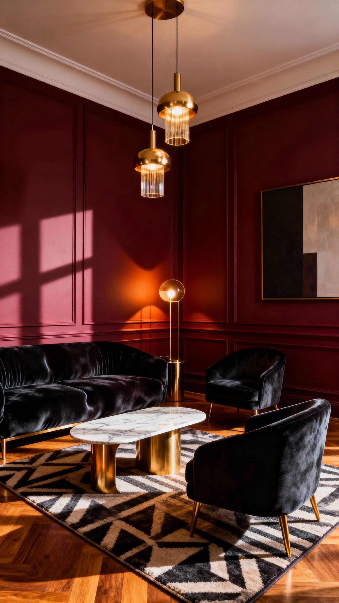 moody layered lighting creates ambiance