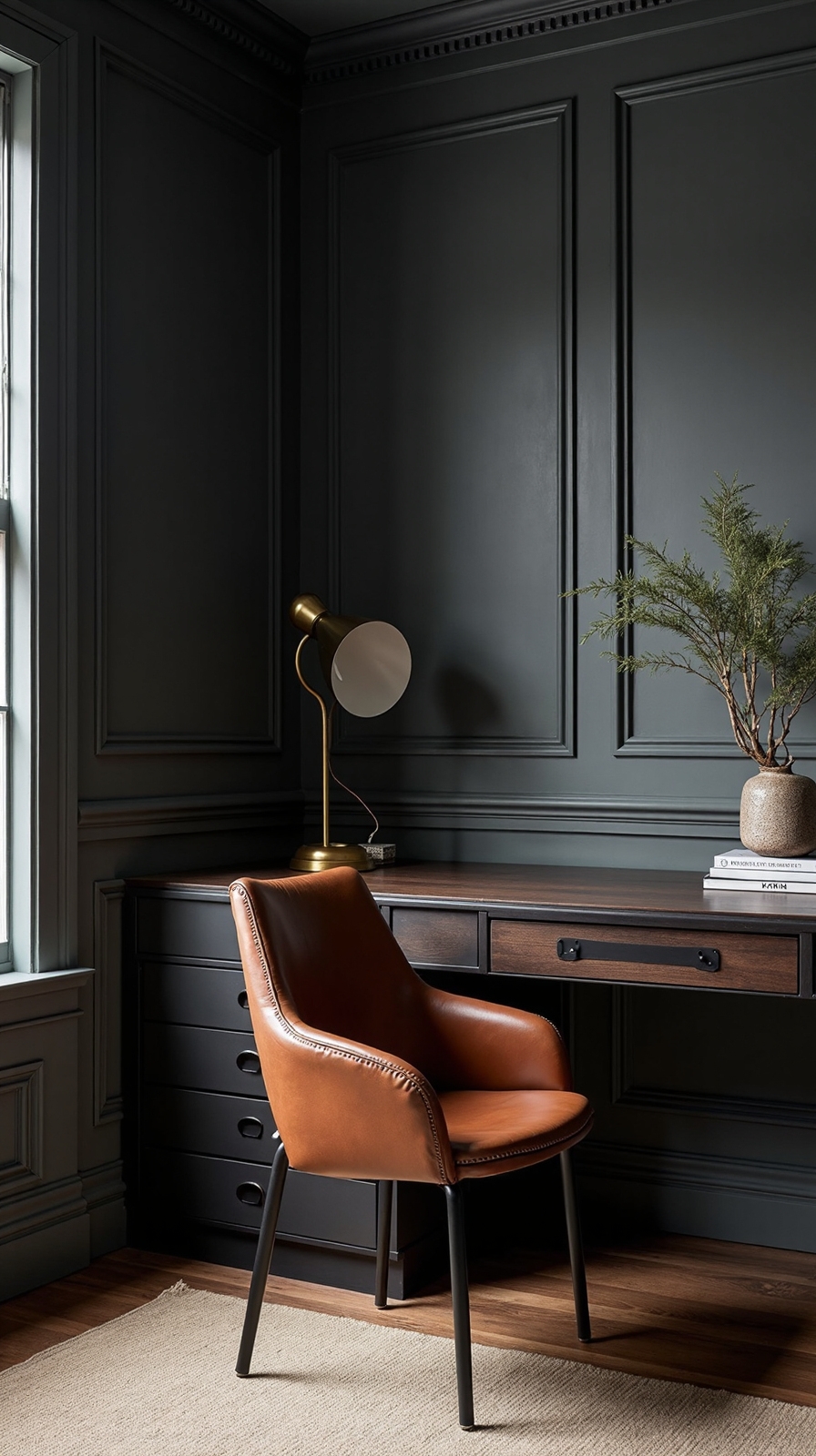 moody sophisticated focused inspired