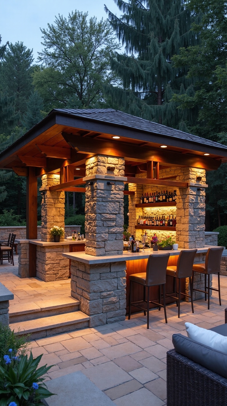 multi tiered bars elevate outdoor entertainment
