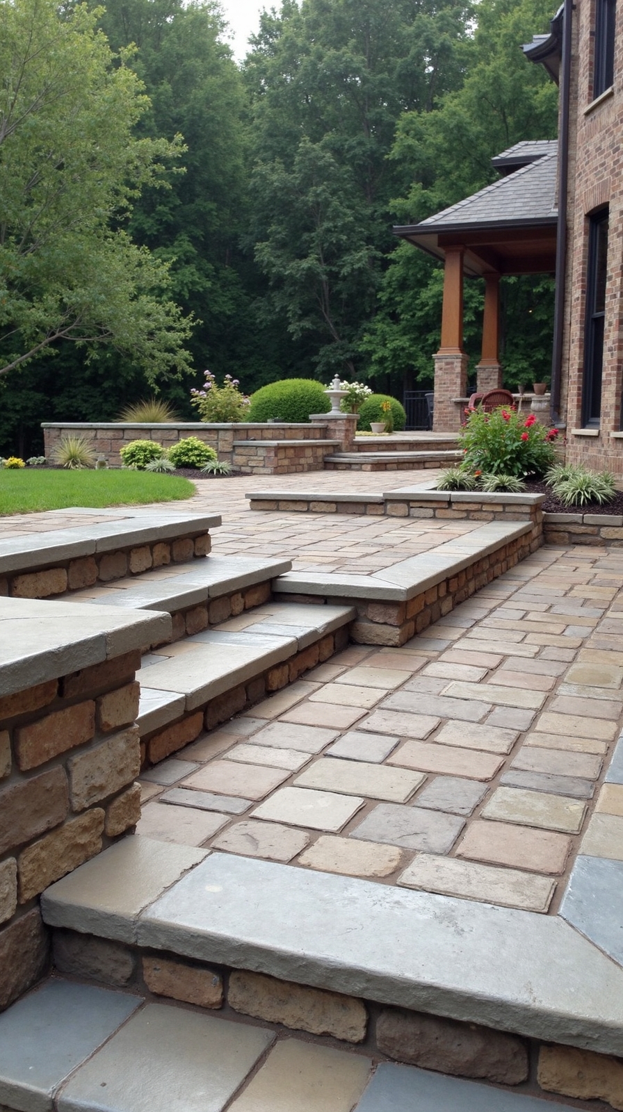 multidimensional textured paving design flexibility