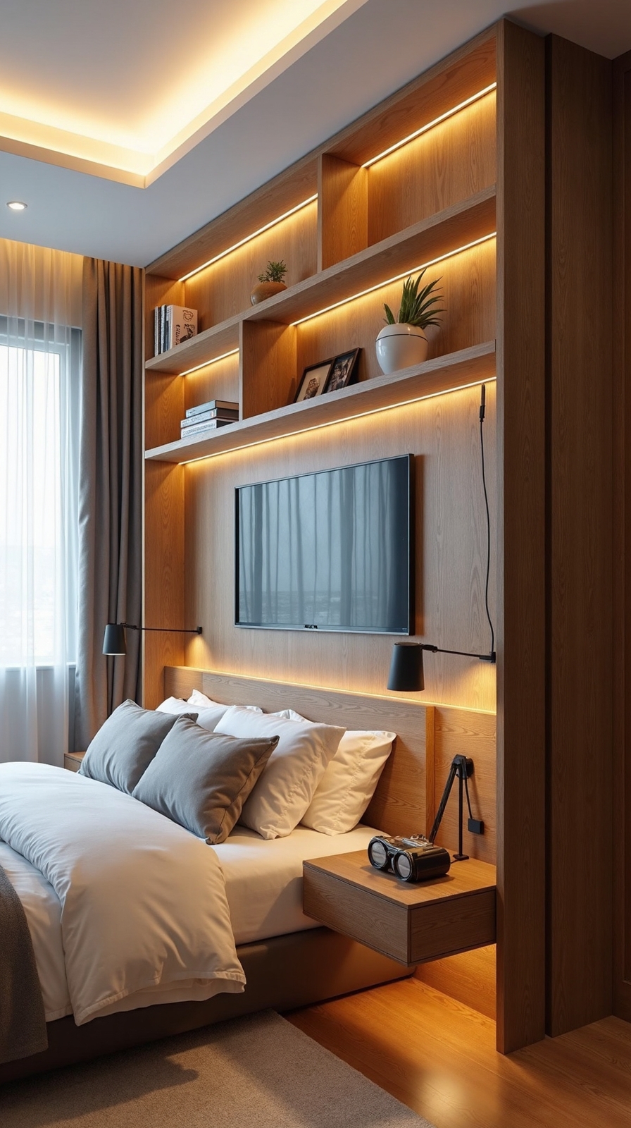 multifunctional command center for rest and productivity