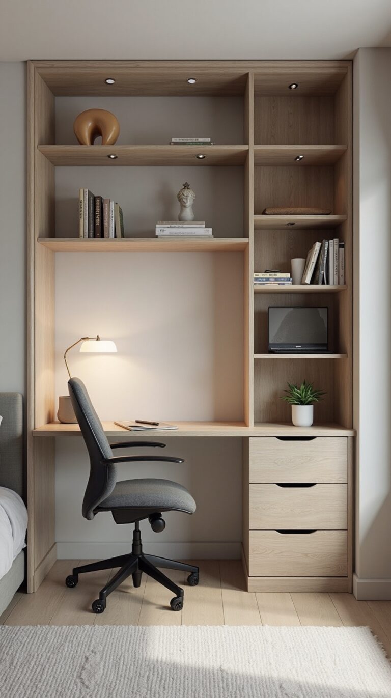multifunctional home office with bed