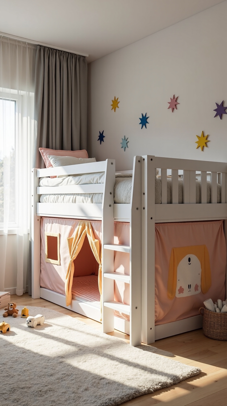 multifunctional loft beds with playful zones