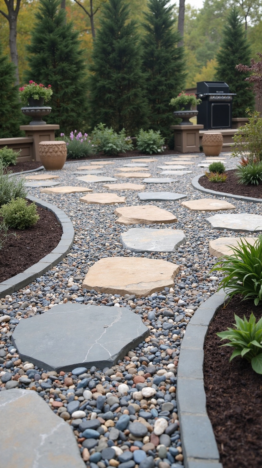 multilayered contrasting textured affordable mosaic