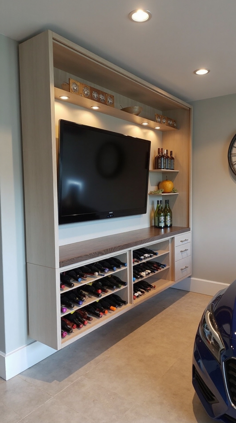 multipurpose garage entertainment hub