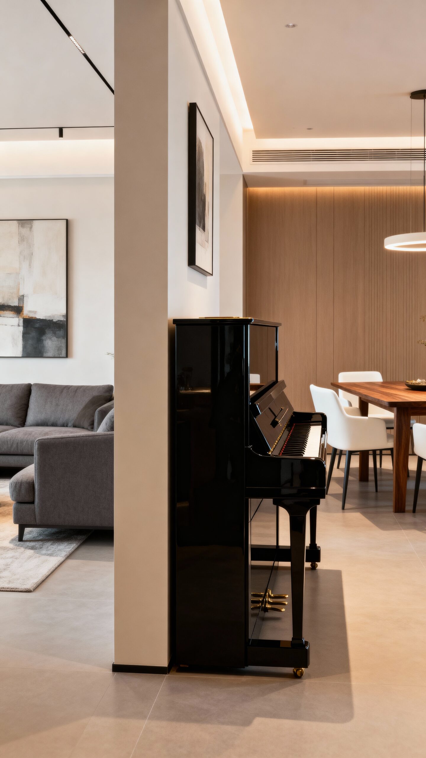 multipurpose space saving ambiance enhancing piano divider