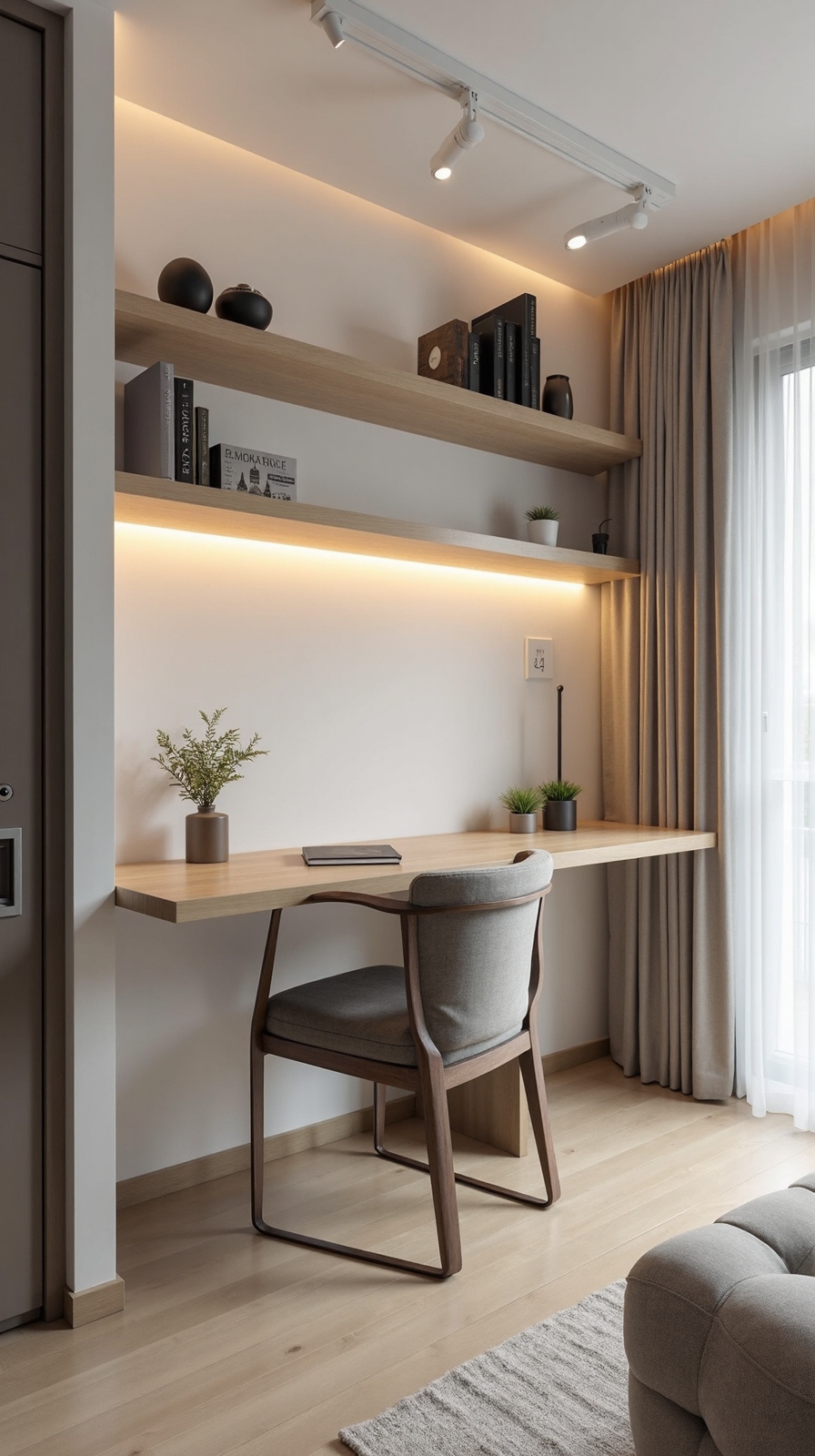 multipurpose space saving fold down desk solution