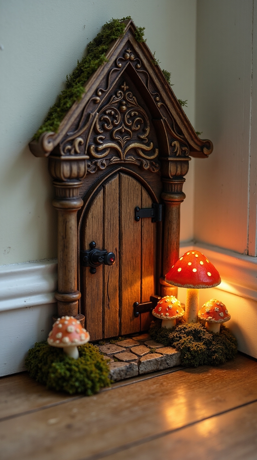 mystical miniature fairy door entrances