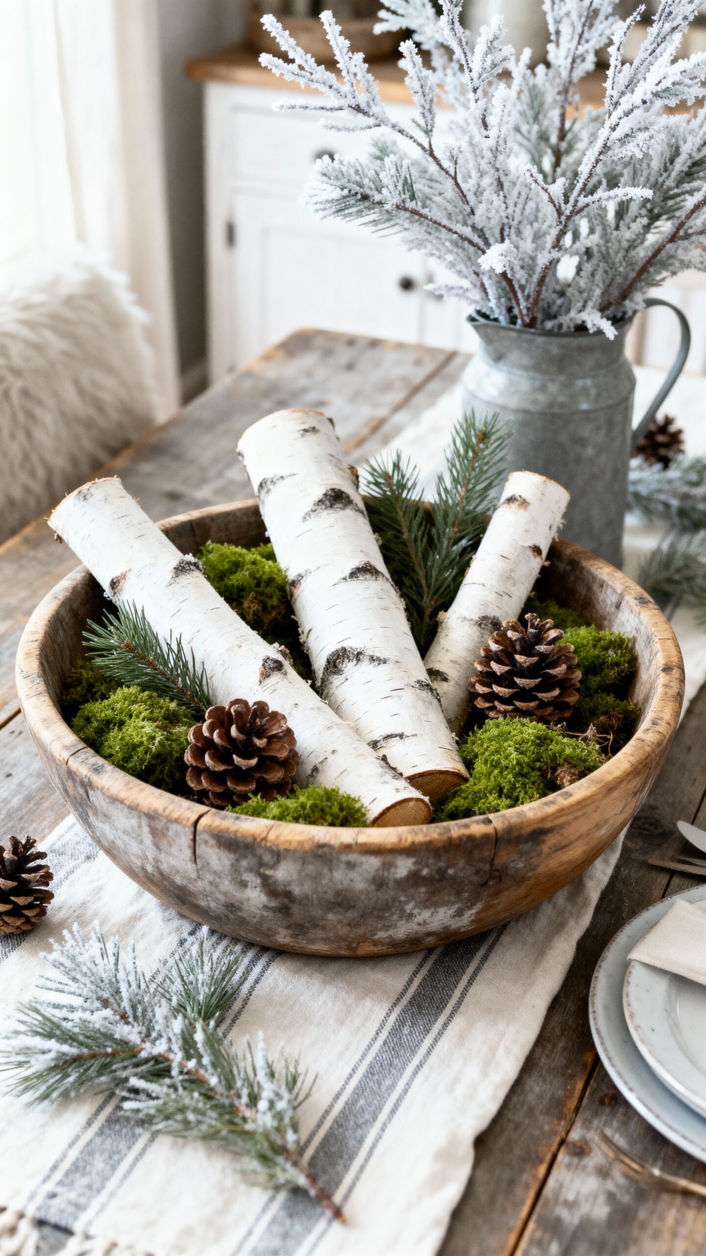 natural organic woodland centerpiece